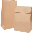 thumbnail image 1 of Mini Sacs en Papier Marron pour Fête, Sacs en Papier Recyclés Marron Robustes et Faciles à Ranger Jaune (100), 1 of 5