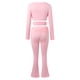 thumbnail image 4 of Traje pantalón elegante para mujer: cuello en V, pantalones informales, poliéster, versátil, primavera/verano, lavado a mano/a máquina, tallas S-XL con ajuste en el busto y la cintura, 4 of 6