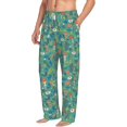 thumbnail image 2 of Xecao Mushrooms and Flowers Men's Straight Lounge Pajama Pants: The Ultimate in Comfortable Sleepwear, 2 of 9