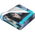 thumbnail image 3 of Custom Blanket with Photo Text Personalized Throw Blanket Customized Picture Blanket for Kid Adult Friends Mother Father Personalized Gift Flannel Blanket for Birthday Gifts, 3 of 6