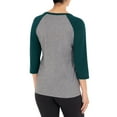 thumbnail image 5 of Athletic Works Women's Athleisure Split Neck Baseball T-shirt, 5 of 6