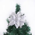 thumbnail image 2 of Teissuly Christmas Ornament Glitter Hollow Leaf Wreath Circle Decoration(5Pcs) Teissuly WER202310164238, 2 of 2