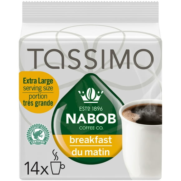 Disques individuels T-Disc de café Mélange matinal Nabob Tassimo, 14 par boîte 14 T-Disques