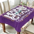 thumbnail image 4 of Coolnut Mardi Gras Rectangle Tablecloth Spill-Proof Polyester Table Cloth Table Cover for Kitchen Dining Picnic Holiday Party Decoration,60"x108", 4 of 7