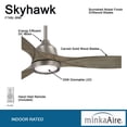 thumbnail image 5 of Ceiling Fan With Light Kit 15.5 Inches Tall By 60 Inches Wide-Coal Finish-Coal Blade Color Minka Aire Fans F749l-Cl, 5 of 7