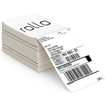Rollo Direct Thermal Shipping Labels - Genuine 4x6 Thermal Rollo Labels Fanfold - Perforated and Strong Adhesive (500 Pack)
