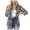 Blue, variant on Lindreshi Womens Fall Fashion Plaid Shacket Jacket Women Women's Casual Loose Plaid Printed Long Sleeve Vintage Lapel Wool Coat