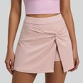 thumbnail image 6 of PBFRDSJ Womens Flowy Wrap Skirt Y2K High Waisted Athletic Skorts with Build-in Shorts Side Slit Mini Tennis Skirt, 6 of 6