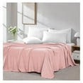 thumbnail image 2 of 2-Pack Twin XL Flat Sheets Only, 66" x 102" Twin XL Top Sheet Stays Tucked on Deep Mattresses, Set of 2, Pastel Pink, 2 of 4