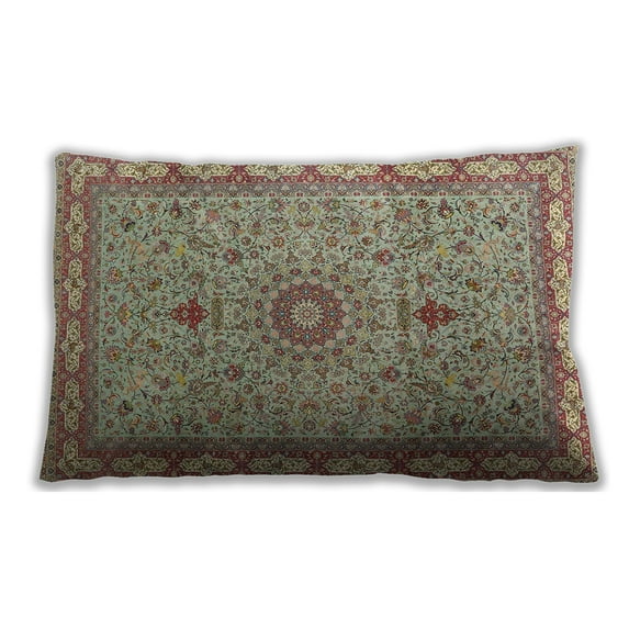 Ahgly Company Outdoor Rectangular Traditional Lumbar Throw Pillow, 13 inch by 19 inch