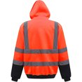 thumbnail image 2 of Yoko - Sudadera reflectante de Alta Visibilidad para hombre (Naranja alta visibilidad/Azul marino admiral), 2 of 3