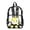 Pear, variant on ZIATUBLES Clear Backpack, Heavy Duty Fabric & PVC Transparent Bookbag with Pear Print, Large Capacity See Through Backpack for School College Work Travel Security