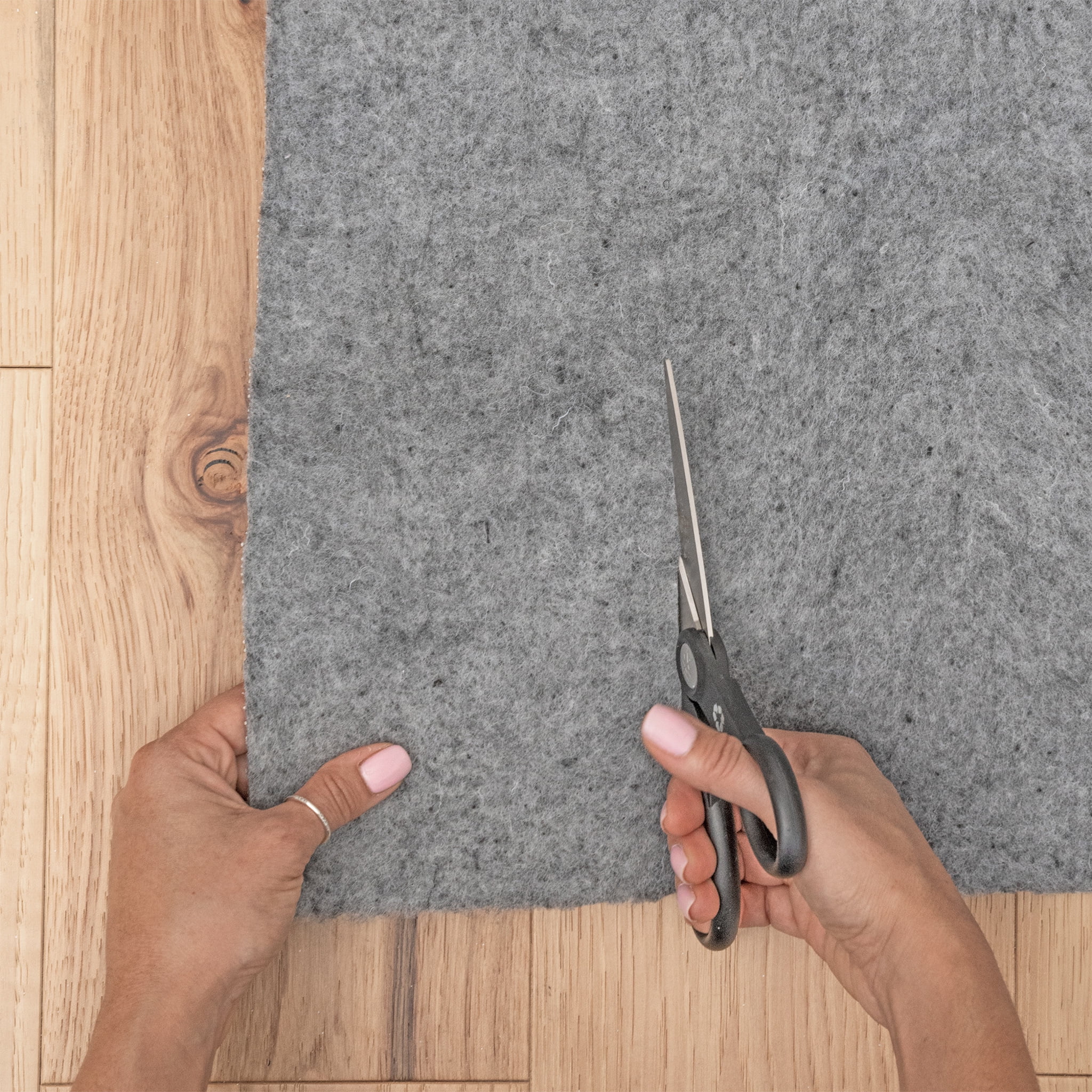 Felt 20x35 Area Rug (1'8'' x 3') Solid Gray Living Room Easy to Clean