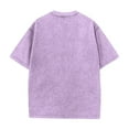 thumbnail image 4 of Zimjoy Oversized Tshirts for Men Casual Crew Neck Purple Tshirt Men Vintage Washed Cotton T Shirts for Men Loose Fit Short Sleeve Men's Clothing, Purple XL, 4 of 8