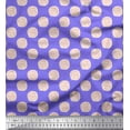 thumbnail image 1 of Soimoi Purple Silk Fabric Rose Floral Printed Craft Fabric by the Yard 42 Inch Wide, 1 of 3