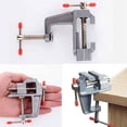 thumbnail image 4 of HaoXun 360-Degree Rotating Aluminum Mini Table Vise – Portable Swivel Clamp Tool for DIY Crafts, Model Making & Woodworking, 4 of 7