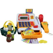 Angle View: Deluxe Electronic Cash Register Playset