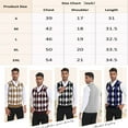 thumbnail image 7 of Aiyino Mens Sweater Vests Sleeveless V-Neck Knit Pullover Vest Casual Argyle Pullover Knitwear Vests Tank Top Sweater Vest with Ribbed Edge, 7 of 7
