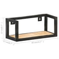 thumbnail image 4 of vidaXL Wall Shelves 2 pcs 40 cm Rough Mango Wood, 4 of 5