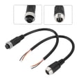thumbnail image 5 of 4 Cores One Pair Male Female Connector o Video Conversion Cable 20cm Extension Cord, 5 of 5