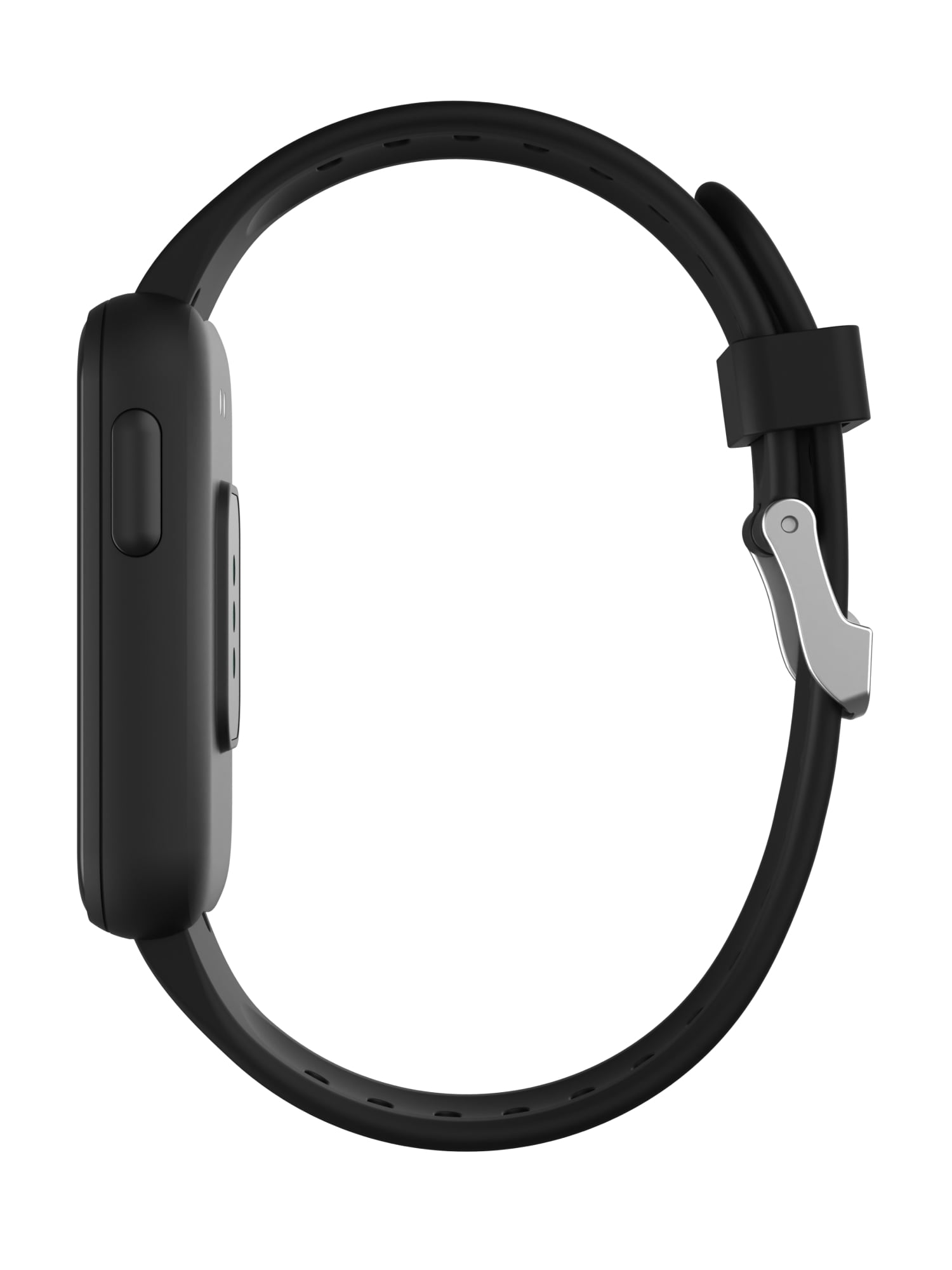 iTech Active 4 Unisex Adult Smartwatch Fitness Tracker, Black, Silicone Strap
