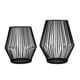 thumbnail image 5 of Kearding Portavelas de luz de té de alambre de metal negro para interiores y exteriores, eventos, fiestas y decoraciones de bodas Almacenamiento y organización del hogar Kearding HA022613-00, 5 of 6