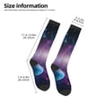 thumbnail image 2 of Naloa Planets Stars And Galaxies1 Knee Socks, High Socks Long Stretchy Sock Women Knee High Stocking, Long Socks for Women, 2 of 6
