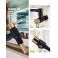 thumbnail image 6 of WOWOW Brass Wall Mounted Pot Filler Faucet with Double Joint Swing Arms, Commercial Kitchen Pot Faucet in Black and Gold, 6 of 6