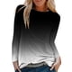 thumbnail image 1 of Camisas Para Mujer Casual Cuello Redondo Manga Larga Impreso Camisa Suelta Blusa Tops Odeerbi ODB129433, 1 of 5