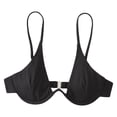 thumbnail image 3 of Afdoent Bikini Tops For Women Ribbed Underwire Triangle Swimsuit Swimwear Bikini Tops Bathing Suit Top, 3 of 8