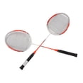 thumbnail image 4 of Dos juegos de raquetas de bádminton integradas de acero al carbono aleado para entusiastas de los deportes al aire libre, 4 of 10