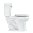 thumbnail image 2 of KTENME 2024 New Elongated Toilet, Two-Piece Round Toilets, Universal Height, Siphonic Flush Toilet for Bathroom, 1.28 GPF Strong Flushing White Toilet with cUPC Certification, 2 of 7