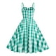 thumbnail image 5 of ICHUANYI Clearance Women's Fashion V-neck Sleeveless Vintage Printed Party Cocktail Dresses Stretchy Dresses(Green, L) ICHUANYI WER2023080801436, 5 of 8