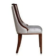 thumbnail image 3 of Manhattan Comfort Fifth 18.5" Faux Leather Dining Chair in Silver (Set of 2), 3 of 7