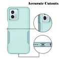 thumbnail image 5 of For Moto G 5G 2023 / Moto G (2023 Only) / XT2313 Case, 2 in 1 Heavy Duty Armor Shockproof Cases,Hisdou Hybrid Dual Layer Rubber Drop Protection Grip Plastic Bumper Sturdy Phone Cover -Green, 5 of 6