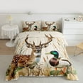 thumbnail image 2 of Feelyou Deer Duck Kids Full Size Comforter Sets, Rustic Western Cabin Bedding Sets, 3pcs, 2 of 8