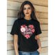 thumbnail image 1 of Camiseta De Verano Para Mujer, Moda Informal, Ropa Cómoda, Camisetas De Manga Corta MWomen's Summer Casual T-Shirt Fashion Gril Power Love Cool Cartoon Fashion Flowers Print Short SleevCamisetas de, 1 of 6