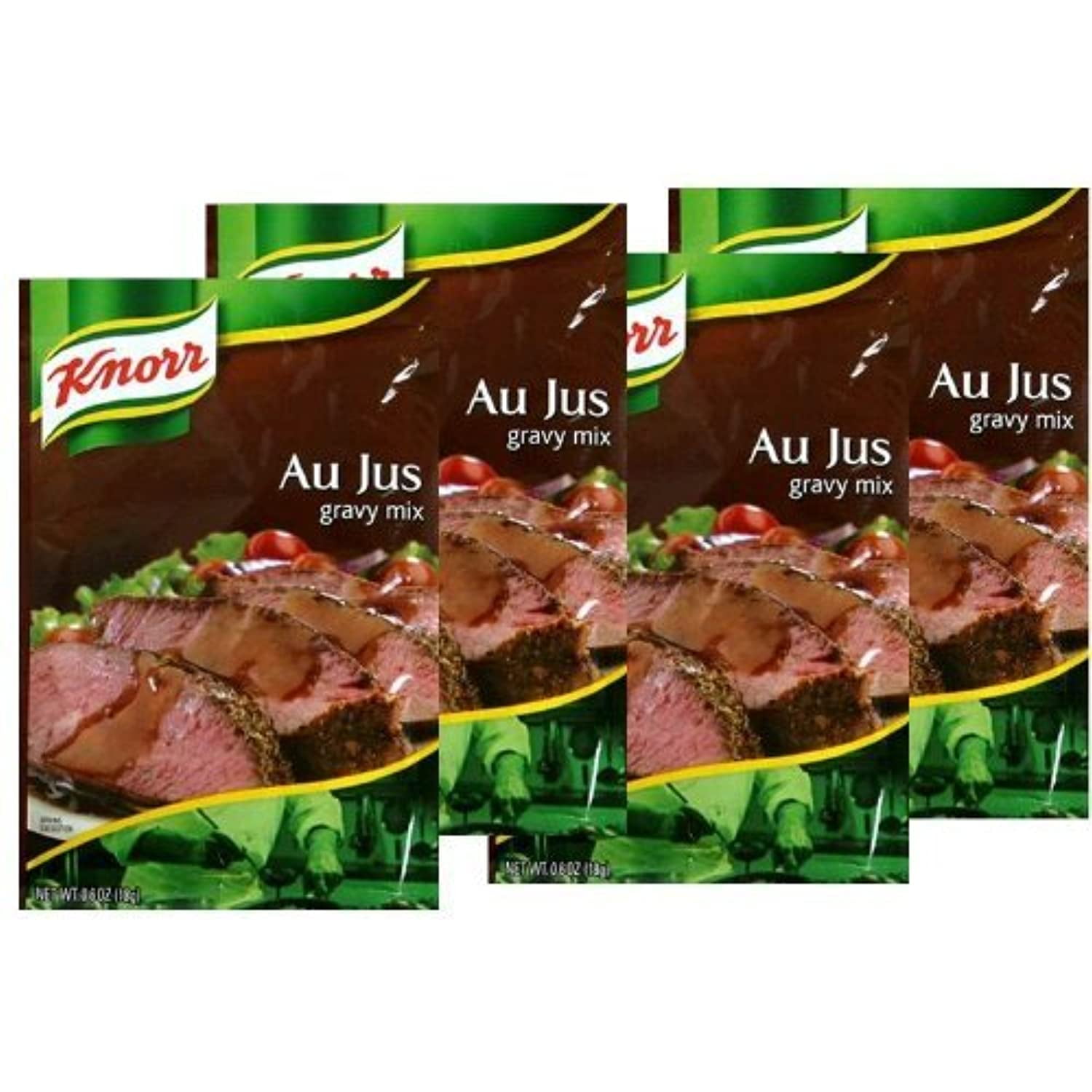 Knorr Au Jus Gravy Mix - 0.6 Oz, Pack Of 4