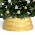 thumbnail image 2 of Stephan Roberts 28 in Christmas Tree Collar, Christmas Tree Cover for Holiday Decor, Metallic Gold, 2 of 9