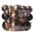 thumbnail image 1 of Adornos navideños irrompibles Senjie, color marrón, 32 bolas, 1 of 6