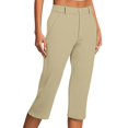 thumbnail image 2 of Capri Pants for Women High Waisted Slim Fit Stretch Straight Leg Capris with Pockets Business Casual Work Pants, 2 of 5