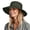 Army Green, variant on Sun Hats for Women Ponytail UV Protection Beach Summer Hat Wide Brim Packable Cowboy Hat