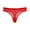 Red, variant on 3 Pack Women Underwear Seamless Thongs Low Rise Letter Panties Breathable Soft Thongs