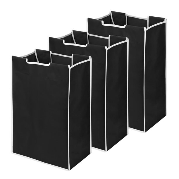 3 Bag Laundry Sorter Replacement Bags, Allnice 3 Pack Large Hamper Cart