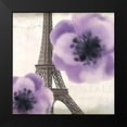 thumbnail image 2 of Kimberly, Allen 15x15 Black Modern Framed Museum Art Print Titled - Purple Paris 2, 2 of 5