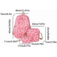 thumbnail image 6 of Bow Backpack for Women 3Pcs Set Kawaii Coquette Nylon Backpack Cute College Laptop Rucksack Fashion Travel Daypack (Pink Red), 6 of 13
