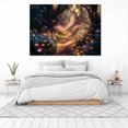 thumbnail image 3 of Mudket Canvas Wall Art Framed Ready to Hang Magical Firefly Forest Path Colorful Flower Butterfly Print, Wall Decor Canvas Artwork for Bedroom Living Room Room Office - 12"L x 8"W, 3 of 10
