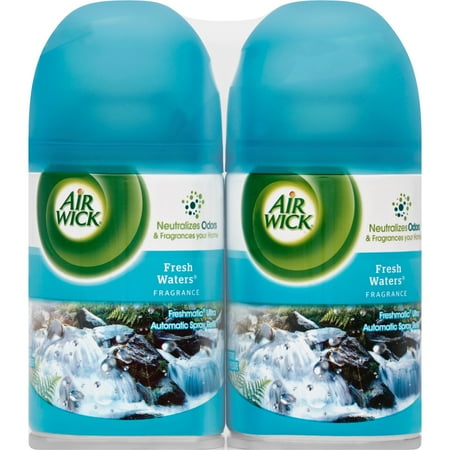 Airwick Freshmatic Automatic Spray Refills, Fresh Waters, 2 x 6.17 Oz