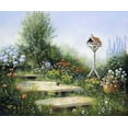 thumbnail image 2 of Motz, Peter 17x15 Gold Ornate Wood Framed with Double Matting Museum Art Print Titled - Song of the birds, 2 of 4