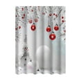 thumbnail image 1 of Rideau de Douche de Noël 180X90Cm Rideau de Douche de Noël avec Crochets, 1 of 6